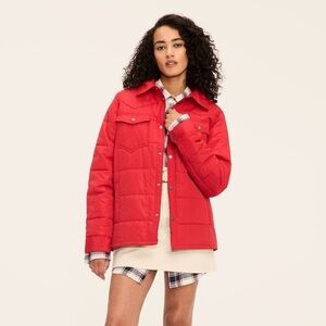 Woolrich x Target Adult Western Quilted Jacket Red M